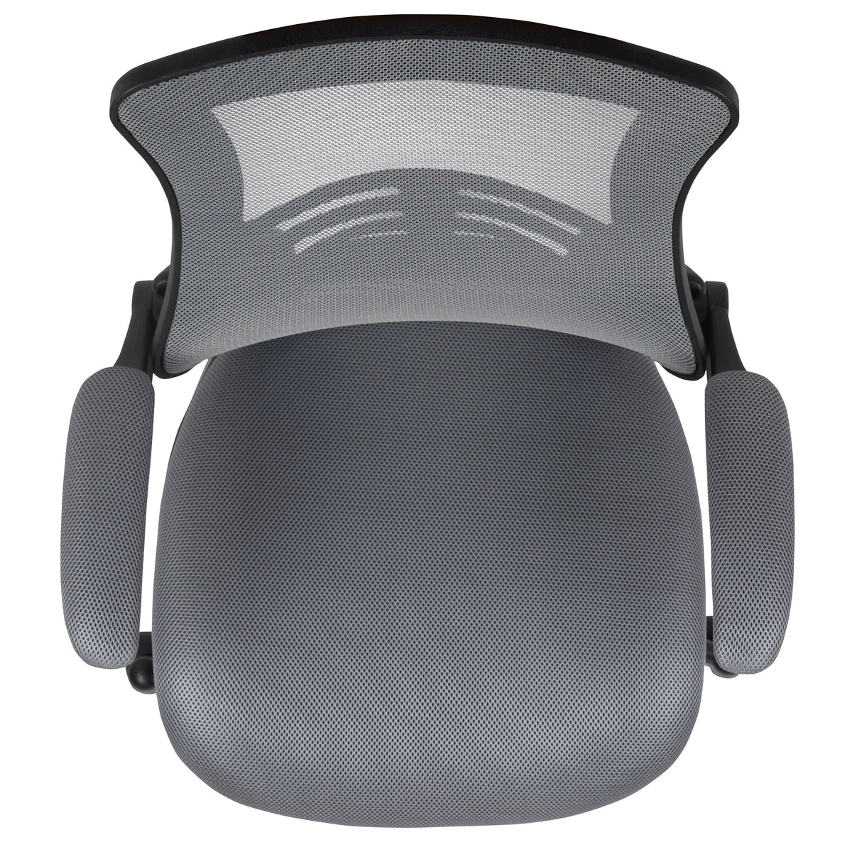 Dark Gray Mesh/Black Frame |#| Mid-Back Dark Gray Mesh Ergonomic Drafting Chair with Foot Ring and Flip-Up Arms