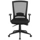 Mid-Back Black Mesh Swivel Ergonomic Office Chair with Back Angle Adjustment