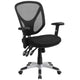 Mid-Back Black Mesh Multifunction Swivel Task Office Chair with Adjustable Arms