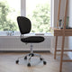 Black |#| Mid-Back Black Mesh Padded Swivel Task Office Chair with Chrome Base