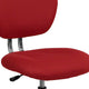 Red |#| Mid-Back Red Mesh Padded Swivel Task Office Chair with Chrome Base