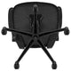 Black Mesh/Black Frame |#| Mid-Back Black Mesh Swivel Ergonomic Task Office Chair with Flip-Up Arms