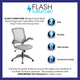 Gray |#| Mid-Back Gray Mesh Swivel Ergonomic Task Chair with Gray Frame and Flip-Up Arms