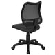 Gray |#| Mid-Back Gray Mesh Adjustable Height Swivel Office Chair with Contoured Backrest