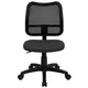 Gray |#| Mid-Back Gray Mesh Adjustable Height Swivel Office Chair with Contoured Backrest