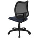 Navy Blue |#| Mid-Back Navy Blue Mesh Adjustable Height Swivel Task Office Chair