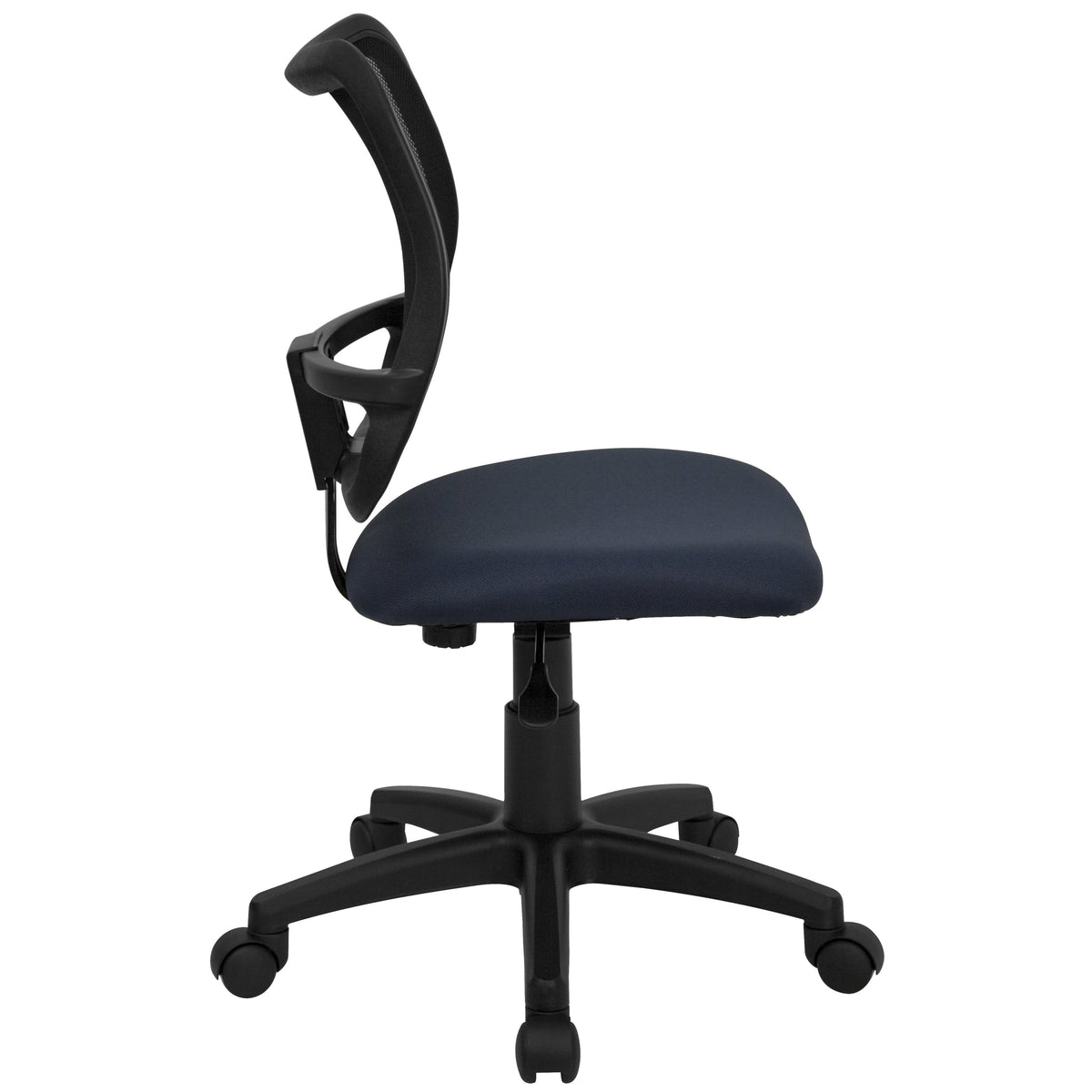 Navy Blue |#| Mid-Back Navy Blue Mesh Adjustable Height Swivel Task Office Chair