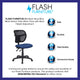 Navy Blue |#| Mid-Back Navy Blue Mesh Swivel Task Office Chair with Back Height Adjustment