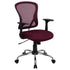 Mid-Back Mesh Swivel Task Office Chair with Chrome Base and Arms