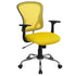 Mid-Back Mesh Swivel Task Office Chair with Chrome Base and Arms