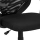 Mid-Back Black Mesh Tapered Back Swivel Task Office Chair with T-Arms