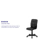 Black |#| Mid-Back Black Quilted Vinyl Swivel Task Office Chair - Home Office Chair