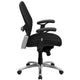 Black Mesh |#| Mid-Back Black Mesh Office Chair w/Knee Tilt Control-Adjustable Lumbar/Arms