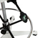 Gray Mesh/White Frame |#| Gray Mid-Back Mesh Drafting Chair with White Frame and Flip-Up Arms