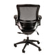 Black Mesh/Black Frame |#| Black Mid-Back Mesh Executive Office Chair with Black Frame and Flip-Up Arms