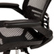 Black Mesh/Black Frame |#| Black Mid-Back Mesh Executive Office Chair with Black Frame and Flip-Up Arms
