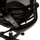 Black Mesh/Black Frame |#| Black Mid-Back Mesh Executive Office Chair with Black Frame and Flip-Up Arms
