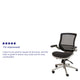 Black Mesh/Graphite Silver Frame |#| Black Mid-Back Mesh Executive Office Chair with Graphite Frame and Flip-Up Arms