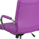 Purple |#| Mid-Back Purple Vinyl Executive Swivel Office Chair with Chrome Base and Arms