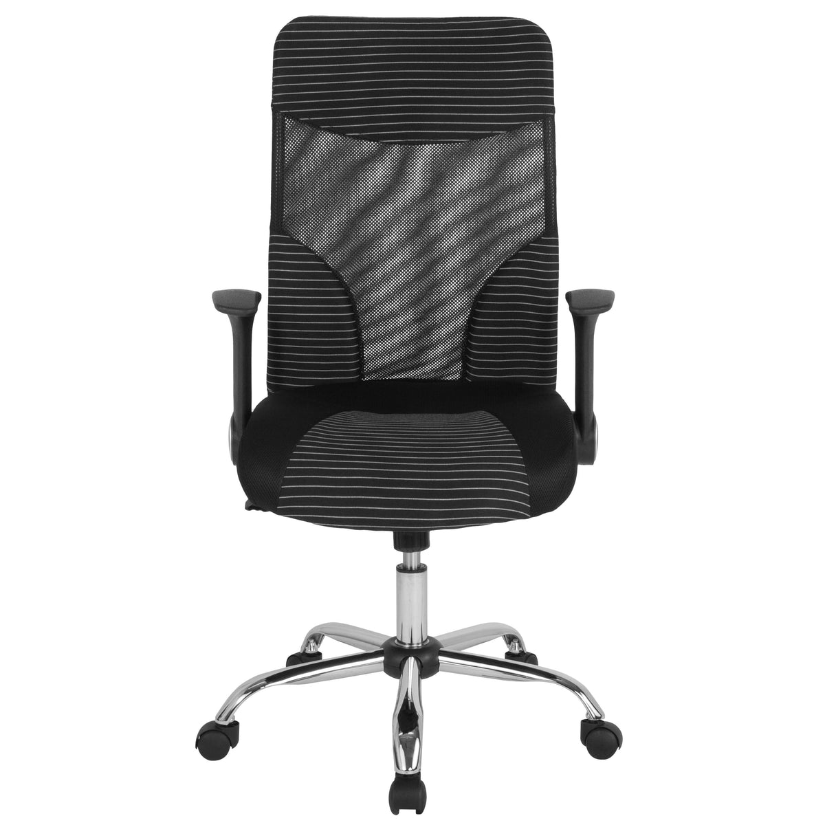 High Back Ergonomic Office Chair with Black and White Contemporary Mesh Design
