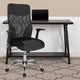 High Back Ergonomic Office Chair with Black and White Contemporary Mesh Design