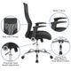 High Back Ergonomic Office Chair with Black and White Contemporary Mesh Design