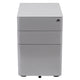 Gray |#| Modern 3-Drawer Mobile Locking Filing Cabinet Storage Organizer-Gray