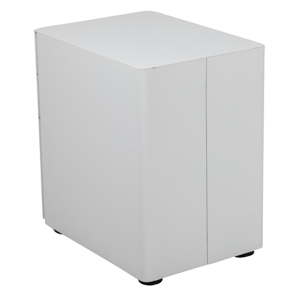 White |#| Modern 3-Drawer Mobile Locking Filing Cabinet Storage Organizer-White