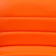 Orange Vinyl/Chrome Frame |#| Orange Vinyl Adjustable Height Barstool w/ Horizontal Stitch Back & Chrome Base