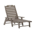 Monterey Adjustable Adirondack Lounger with Cup Holder- All-Weather Indoor/Outdoor HDPE Lounge Chair