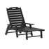 Monterey Adjustable Adirondack Lounger with Cup Holder- All-Weather Indoor/Outdoor HDPE Lounge Chair