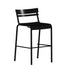 Nash Commercial Grade Metal Indoor-Outdoor Bar Height Stool with 2 Slats