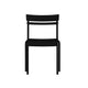 Black |#| Modern Commercial Grade 2 Slat Indoor/Outdoor Steel Dining Chair in Black