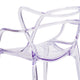 Transparent Fluid Style Stacking Side Chair - Accent & Side Chair