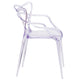 Transparent Fluid Style Stacking Side Chair - Accent & Side Chair