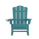 Blue |#| Commercial All-Weather Rocking Adirondack Chair with Swiveling Cupholder - Blue
