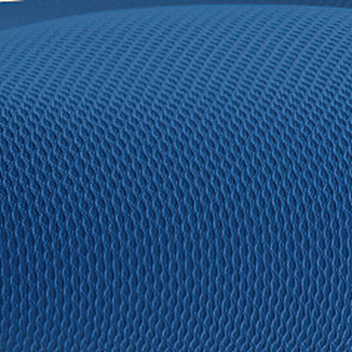 Blue Mesh/White Frame |#| Mid-Back Ergonomic Multifunction Mesh Chair with Polyurethane Wheels-Blue