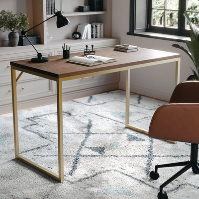 Noah Home Office Parsons Desk with Metal Frame - View 2