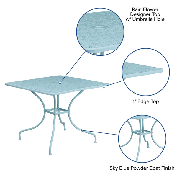 35.5SQ Steel Patio Table CO-6- – Restaurant Furniture 4 Less