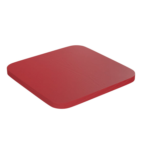 Red |#| All-Weather Polystyrene Seat for Colorful Metal Stools and Chairs - Red