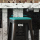 Mint |#| All-Weather Polystyrene Seat for Colorful Metal Stools and Chairs - Mint