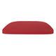 Red |#| All-Weather Polystyrene Seat for Colorful Metal Stools and Chairs - Red