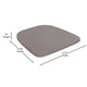 Gray |#| All-Weather Polystyrene Seat for Colorful Metal Stools and Chairs - Gray