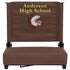 Personalized Grandstand Comfort Seats by Flash - 500 lb. Rated Stadium Chair with Handle & Ultra-Padded Seat