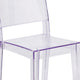 Transparent Stacking Side Chair - Armless Side Chair - Resin Stack Chair