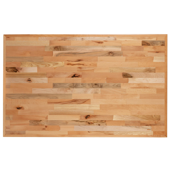 30inch x 48inch Rectangle Butcher Block Style Table Top - Restaurant Table Top