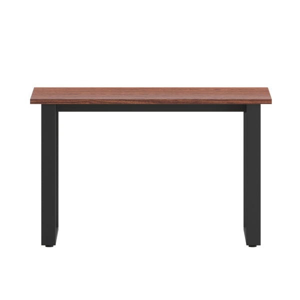 Walnut |#| Commercial 48x24 Conference Table with Laminate Top and U-Frame Base - Walnut