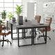 Gray Oak |#| Commercial 48x24 Conference Table with Laminate Top and U-Frame Base - Gray Oak