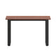 Walnut |#| Commercial 48x30 Conference Table with Laminate Top and U-Frame Base - Walnut
