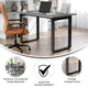 Gray Oak |#| Commercial 48x30 Conference Table with Laminate Top and U-Frame Base - Gray Oak